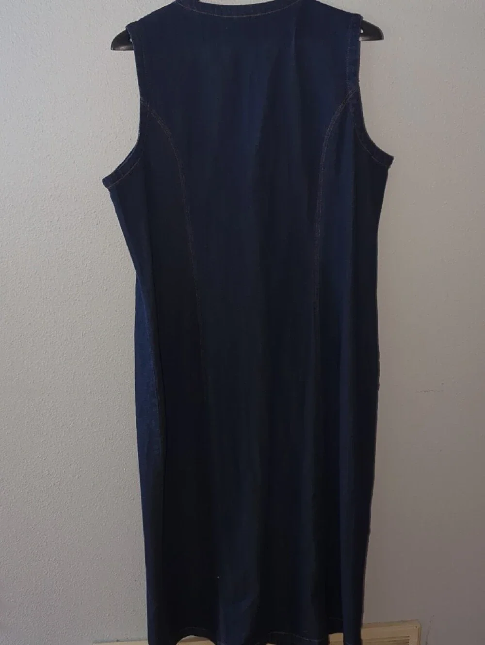 Abercrombie & Fitch Mara Denim Vest Mini Dress Dark Wash Button Front XXLT